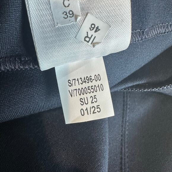 Banana Republic High Rise Wide Leg Cropped Everywhere Ponte Pant Blue 713496 XXL - Picture 8 of 11